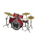 Animal Crossing Items Drum Set Rose pink / Rock logo