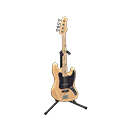 Animal Crossing Items Electric Bass Natural wood
