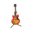 Animal Crossing Items Electric Guitar Cherry / Emblem logo