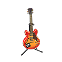 Electric Guitar Cherry / Familiar logo