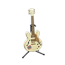 Animal Crossing Items Electric Guitar Chic white / Chic logo