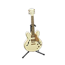 Animal Crossing Items Electric Guitar Chic white