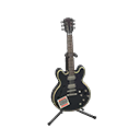 Animal Crossing Items Electric Guitar Cosmo black / Chic logo