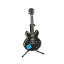 Electric Guitar Cosmo black / Handwritten logo