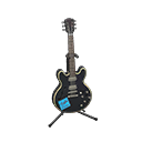 Animal Crossing Items Electric Guitar Cosmo black / Handwritten logo