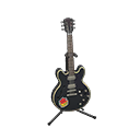 Animal Crossing Items Electric Guitar Cosmo black / Pop logo