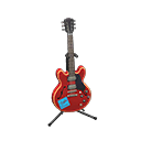 Electric Guitar Dark red / Handwritten logo
