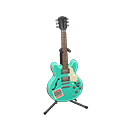 Animal Crossing Items Electric Guitar Marine emerald / Chic logo