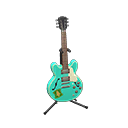 Electric Guitar Marine emerald / Emblem logo