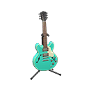 Animal Crossing Items Electric Guitar Marine emerald