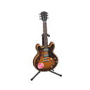 Animal Crossing Items Electric Guitar Sunburst / Cute logo