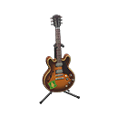 Animal Crossing Items Electric Guitar Sunburst / Emblem logo