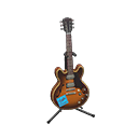 Animal Crossing Items Electric Guitar Sunburst / Handwritten logo