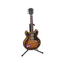 Animal Crossing Items Electric Guitar Sunburst / Rock logo