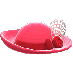 Animal Crossing Items Elegant Hat Red