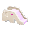 Animal Crossing Items Elephant Slide White