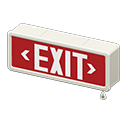 Animal Crossing Items Exit Sign Red exit