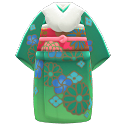 Animal Crossing Items Fancy Kimono Green