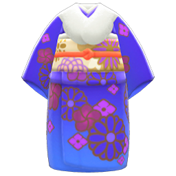 Animal Crossing Items Fancy Kimono Indigo blue