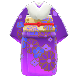 Animal Crossing Items Fancy Kimono Purple