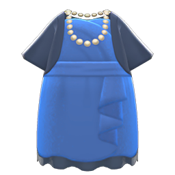 Animal Crossing Items Fancy Party Dress Blue