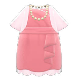Animal Crossing Items Fancy Party Dress Pink