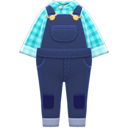 Animal Crossing Items Farmer Overalls Blue