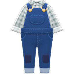 Animal Crossing Items Farmer Overalls Gray