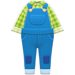 Animal Crossing Items Farmer Overalls Green