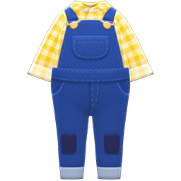 Animal Crossing Items Farmer Overalls Yellow