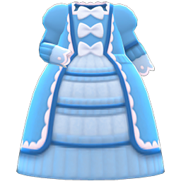 Animal Crossing Items Fashionable Royal Dress Blue