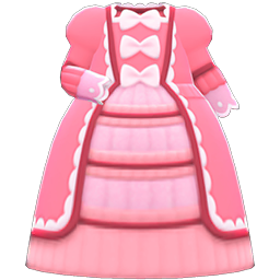 Animal Crossing Items Fashionable Royal Dress Pink