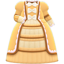 Animal Crossing Items Fashionable Royal Dress Yellow