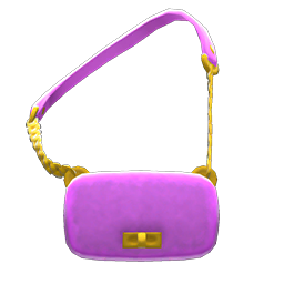 Animal Crossing Items Faux-fur Bag Purple