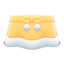 Animal Crossing Items Faux-fur Skirt Yellow