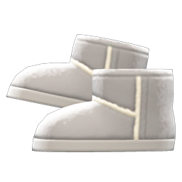 Animal Crossing Items Faux-shearling Boots Gray