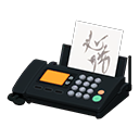 Fax Machine Black / Written note