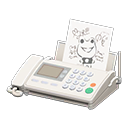 Fax Machine White / Illustration
