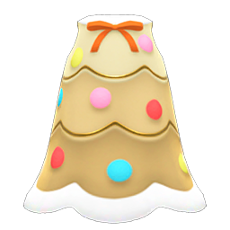 Animal Crossing Items Festive-tree Dress Gold