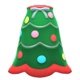Animal Crossing Items Festive-tree Dress Green & red