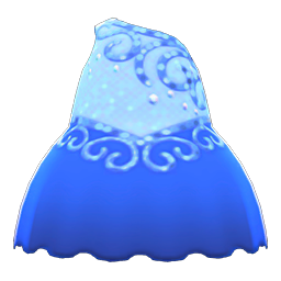 Animal Crossing Items Figure-skating Dress Blue