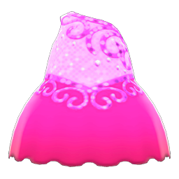 Animal Crossing Items Figure-skating Dress Pink