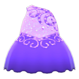Animal Crossing Items Figure-skating Dress Purple