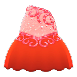 Animal Crossing Items Figure-skating Dress Red