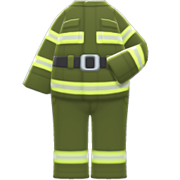 Animal Crossing Items Firefighter Uniform Avocado