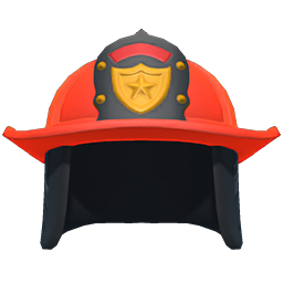Animal Crossing Items Firefighter's Hat Flame orange