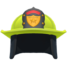 Animal Crossing Items Firefighter's Hat Lime yellow