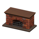 Animal Crossing Items Fireplace Dark brown