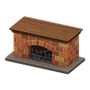 Animal Crossing Items Fireplace Red