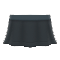 Animal Crossing Items Flare Skirt Black